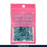 Czech Seed Beads – 50g – Turquoise Blue Assorted Mix